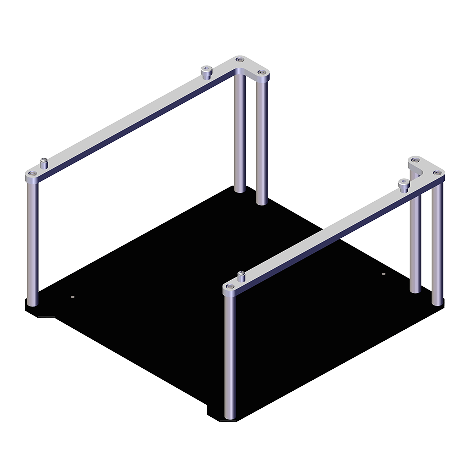 Deck Adapter for Dirty Probes/Tips Disposal Rack